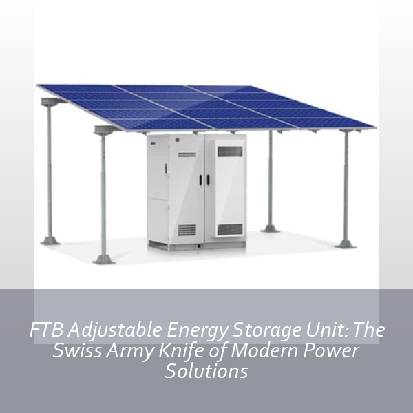 FTB Adjustable Energy Storage Unit: The Swiss Army Knife of Modern Power Solutions